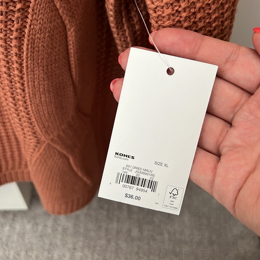 Women’s Orange Sweater - Picture 2 of 2